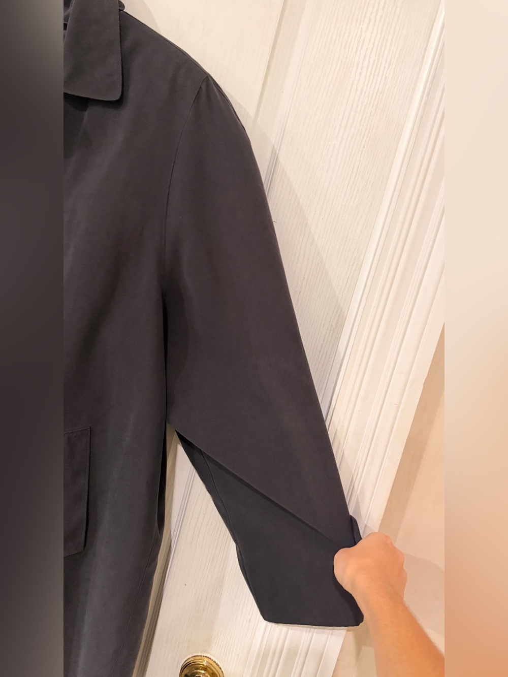 London Fog Women's Dark Gray Trench Coat - Picture 5 of 9
